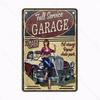 Classics Vintage Beautiful Girl Metal Plaque Retro Tin Sign Garage Iron Painting Bar Club Art Home Wall Decor Poster 20x30cm
