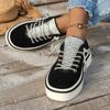 New Women's Low-top Vulcanized Shoes Round Toe Casual Shoes Flat Shoes Lace-up Walking Shoes Women Versatile Comfortable