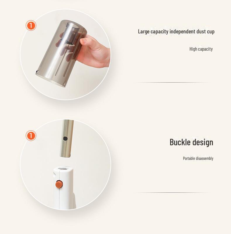 Ручной пылесос и швабра: Мощное всасывание, скребок для пола, универсальное чистящее средство