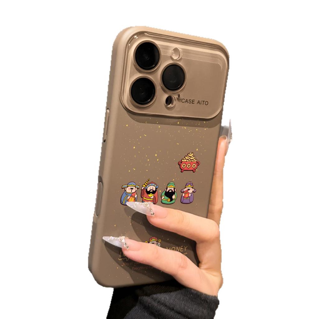 Защитный чехол для iPhone 17 Pro Max/16 Pro/14 Pro 'Бог Удачи и Богатства' - Инновационный дизайн для новых моделей