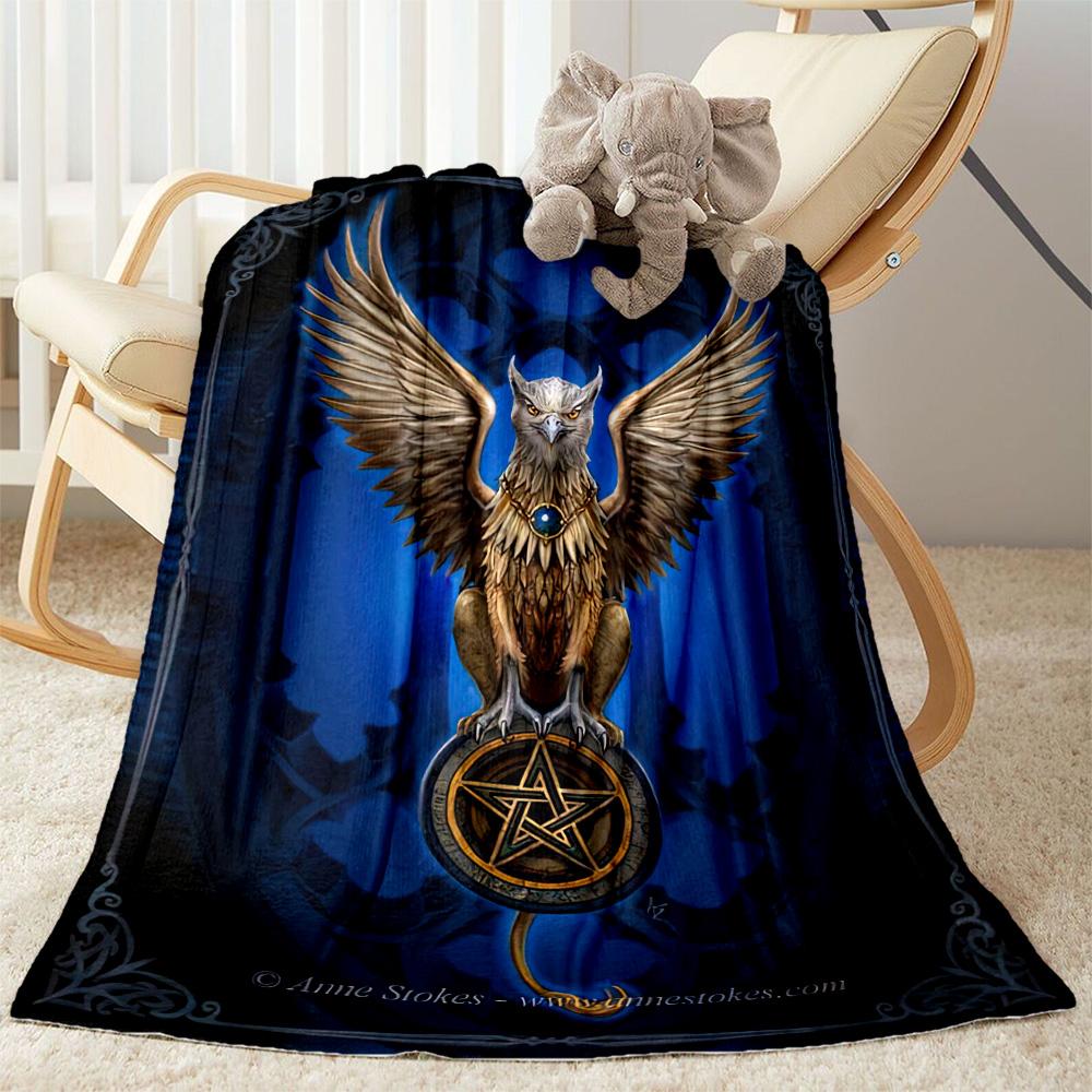 Gothic Style Blanket Soft & Cozy Great for Bedding Picnics Livingroom Four Seasons Multipurpose Digital Print Birthday Christmas Gift Blanket