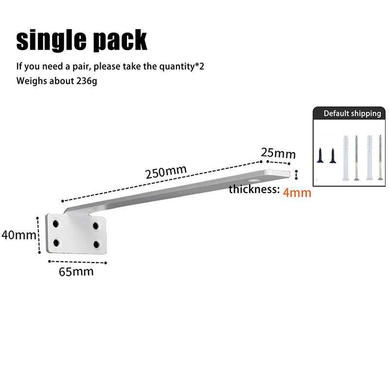 1 Комплект Сверхпрочные Чугунные Кронштейны для Полок Кронштейны для Подвесных Полок Толщиной 4 мм Невидимые L-образные Кронштейны для Поддержки Полок