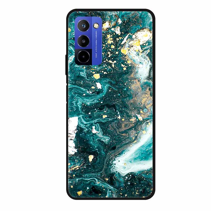 Чехол для Wiko 10 Мраморный 6.75" ТПУ Мягкий Силикон Задняя Крышка Чехол для Телефона для Wiko 10 Wiko10 Coque Мультяшный Ударопрочный Противоударный Funda