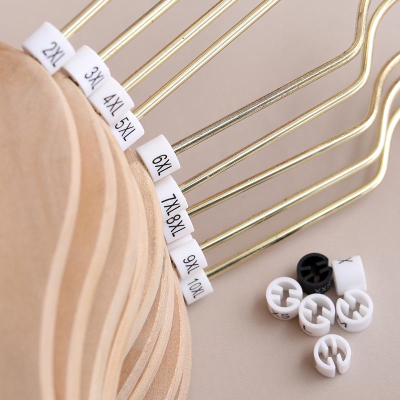 Двусторонний круглый клип-маркер размера одежды для взрослых и детских вешалок