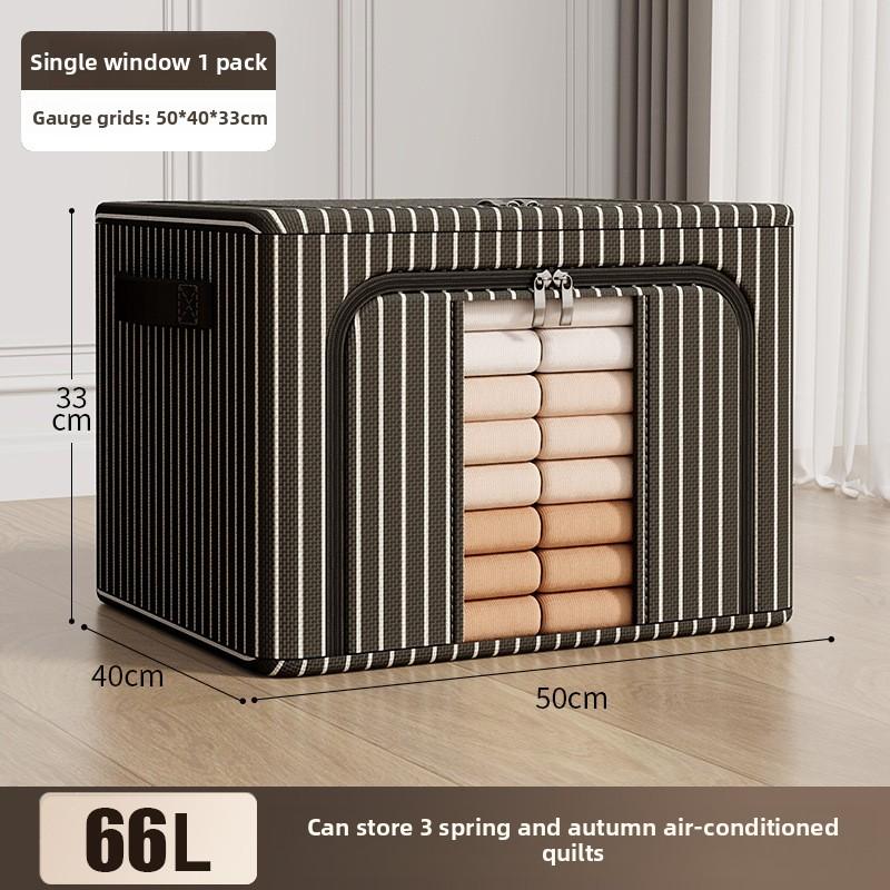 Контейнеры для хранения из ткани Оксфорд большой емкости со стальной рамой, складные тканевые ящики для хранения одежды, одеял, игрушек, для организации дома