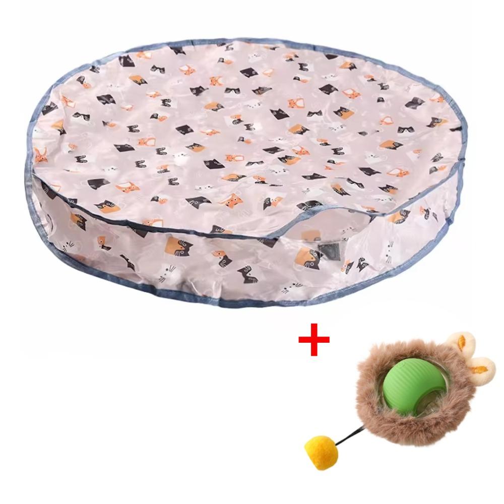 Умные интерактивные игрушки для кошек, мячик, быстро катящийся в мешочке, игрушка для котят в прятки, интерактивная игрушка для кошек с активацией движением для дома