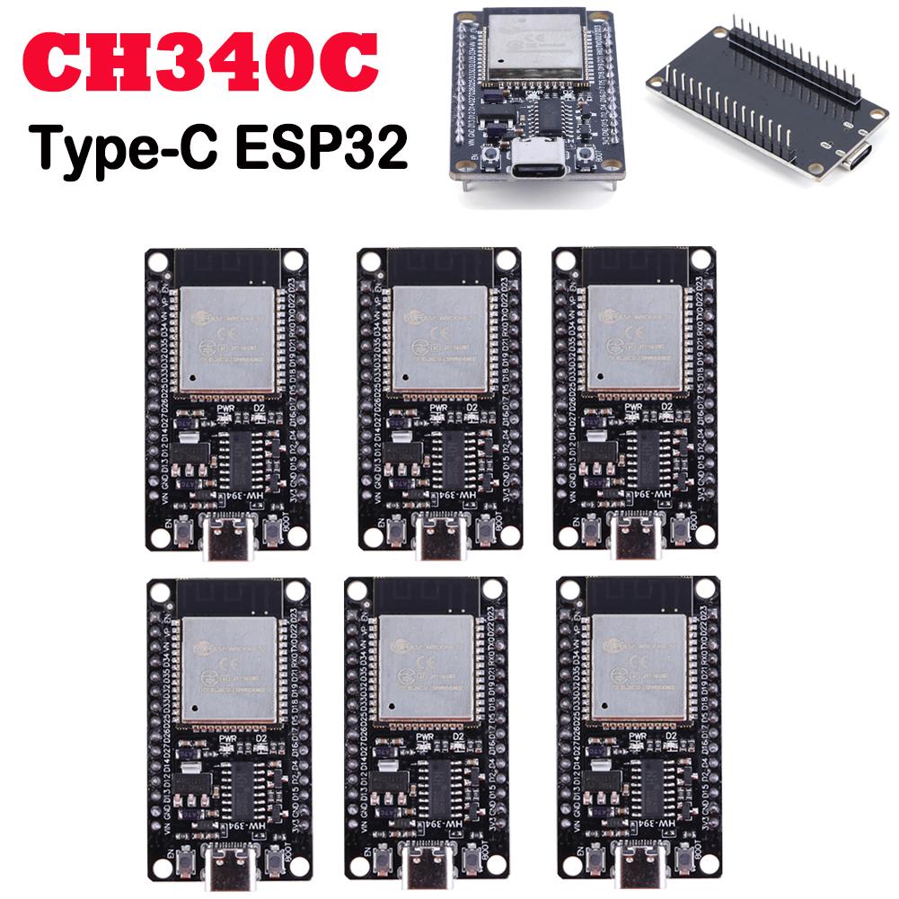 ESP32 Плата разработки 32 Мбит Беспроводной модуль 5 В TYPE-C CH340C Сверхнизкое энергопотребление Модуль платы разработки