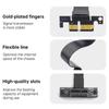 PCIE 3.0/4.0 X 1 Extension Cable 90 Degree Right Angle Extension Cable for PCI Express Riser Card Ribbon Extender