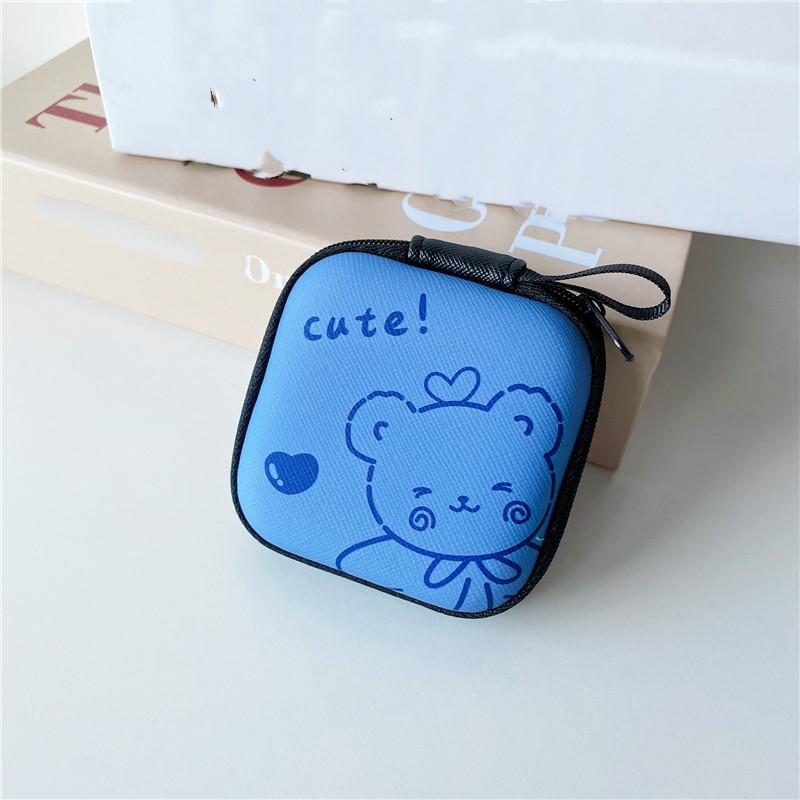 9,5*13,3 см коробка для наушников на молнии кабель для передачи данных зарядная линия кабель чехол для хранения сумка для женщин и девочек помады карты коробка для хранения монет