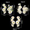 Daisy Clothing Applique Elegant Clothes Patches Flower Embroidered Patches  Sewing