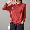Black Turtleneck Spring and Autumn Inner Bottoming Shirt Long-sleeved T-shirt Slim-fit Solid Color Large-size Top Looks Thin