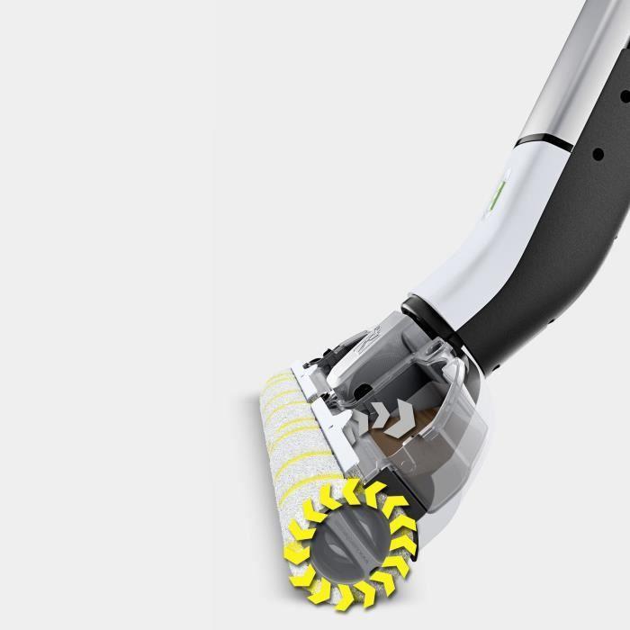 KARCHER EWM 2 - Balai serpillière électrique sans fil - Permet de nettoyer jusqu'à 60 m² - Tout type de sols durs