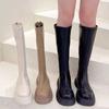 Small Long Boots Women's 2025 New Spring and Autumn Thin Thick Legs Thick Soles Niche High-heeled Knight Boots
