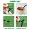 5/20/50/100Pcs 8 Hole Spiked Dripper Flow Adjustable Stream Sprinkler Garden Greenhouse Automatic Watering Irrigation Emitter