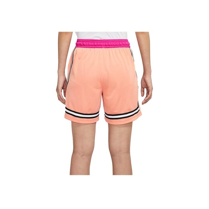 Nike Fly Crossover Embroidered Logo Colorblock Drawstring Sports Shorts Women Bottoms Pink DH7326-824