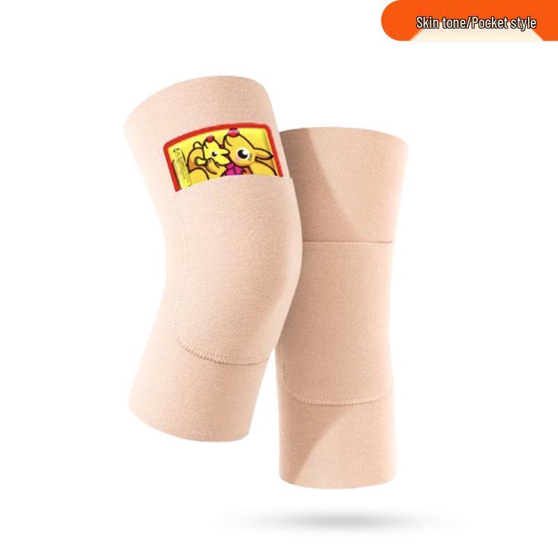 Бархатные флисовые наколенники для защиты от холода - Унисекс и с подогревом для пожилых людей для осени/зимы