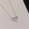 Women Fashion  Necklace for  Diamond Collar Chain   Heart  Necklace Collarbone Chain