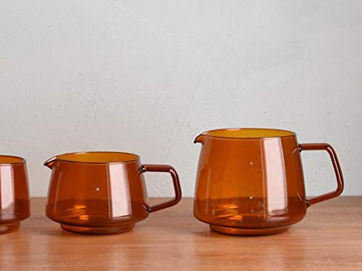 Kinto Кувшин SEPIA на 4 чашки, янтарный, безопасный, со шкалой, 21749, микроволновая печь/посудомоечная машина