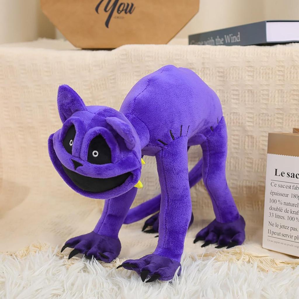 Smiling Critters Poppy Plush Playtime Toy, CatNap DogDay Monster Game Fan Gift (Purple)