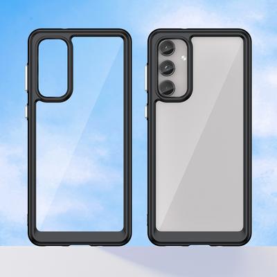 Чехол для Samsung Galaxy M55 5G/C55 5G/F55 5G с ТПУ рамкой и прозрачной акриловой задней панелью, защитная крышка для телефона