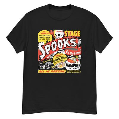 Постер-футболка в винтажном стиле «Призраки на свободе» (Spooks on the Loose)