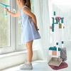 Kids Pretend Play Cleaning Set with Cart Realistic Sweeper Mop & Dustpan Toy Educational Housekeeping Role Play for Boys And Girls