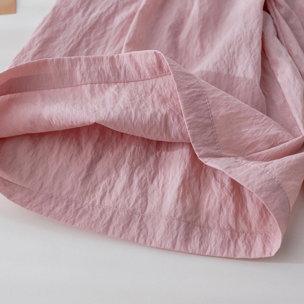 Girls' Summer Casual Pants Korean Loose Lace Wide Leg Pants Breathable Straight Leg Pants