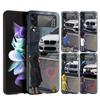 Z Flip 4 Phone Case for Samsung Galaxy Z Flip 3 5G ZFlip3 Flip3 Zflip Flip4 Black Hard Cover Boy See Sports Car Jdm Drift Shell