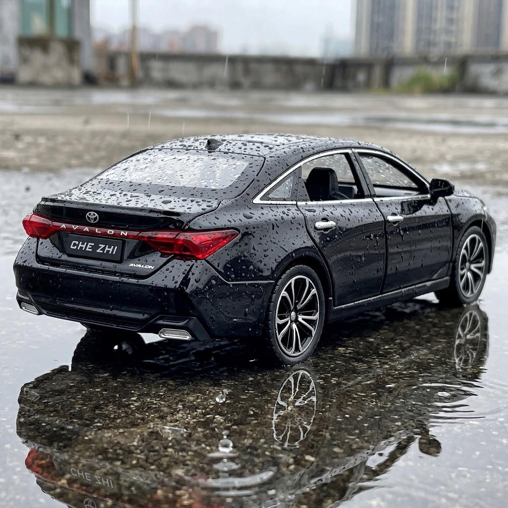 1:24 Toyota Avalon Alloy Racing Car Model Diecast Sports Car Model Simulation Sound And Light Toys Gift Decorative Ornaments Toy