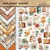 Ретро Теплый Цвет Бумага для Фона Журнала в Стиле Junk Journal - 10 Листов