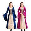2019 European Retro Court Long Dress – Luxury Halloween Queen Costume Role Play Princess Outfit