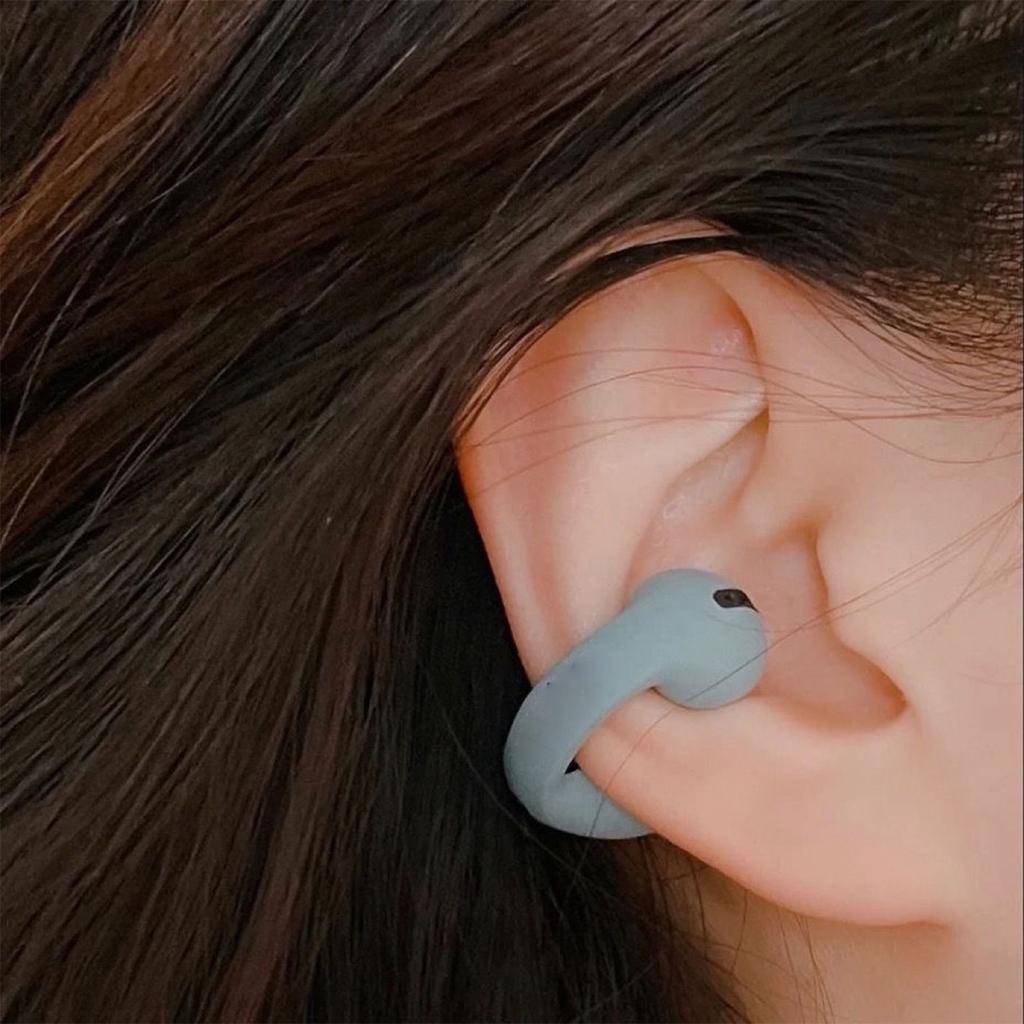 Bluetooth-наушник с клипсой, костная проводимость, для бега, скалолазания, повседневного использования, белый