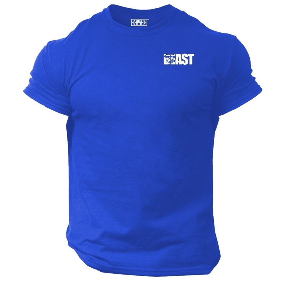 Beast T Shirt Pocket Gym Clothing Bodybuilding Training Workout Gorilla Mma Top