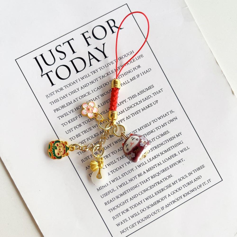 Удачи Lucky Cat телефон ремешок брелок Lucky Cat U Disk подвеска телефон украшение