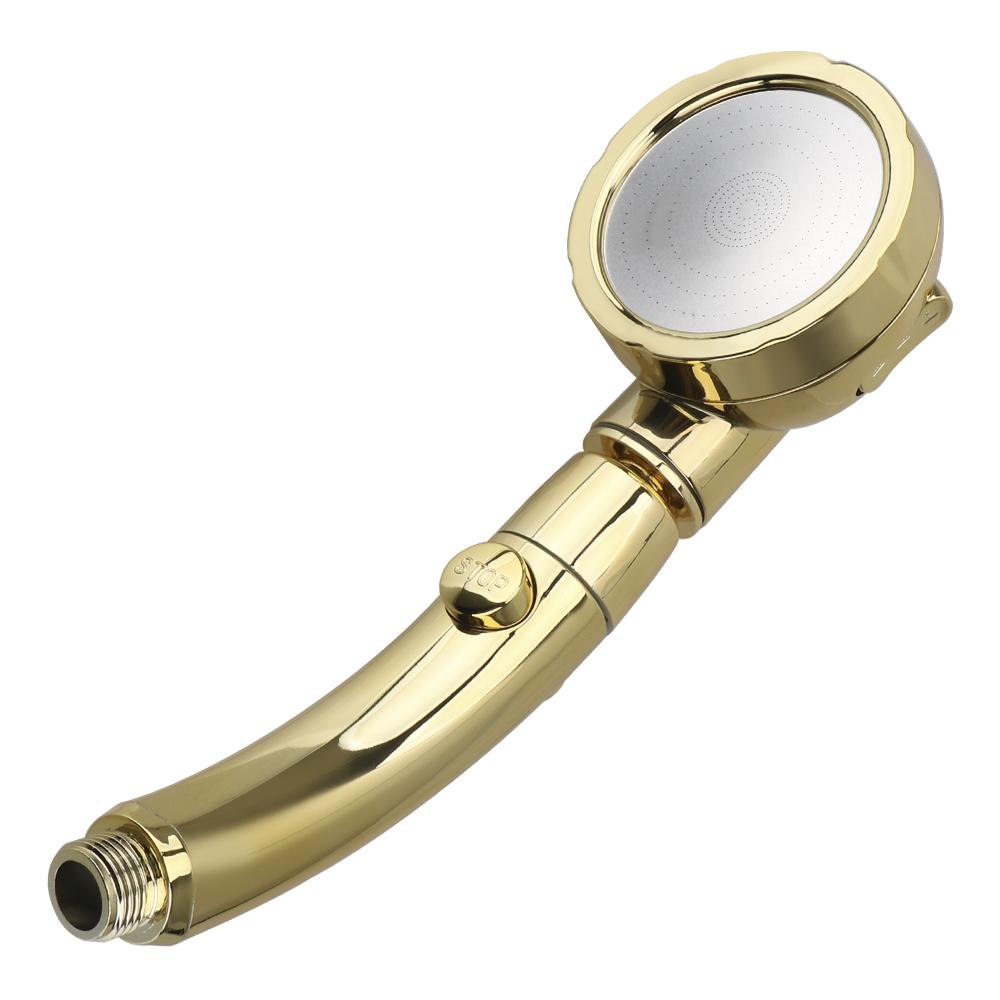 Вращающаяся на 360 градусов ручная душевая лейка, регулируемая водосберегающая душевая лейка, 3 режима струи с переключателем ВКЛ/ВЫКЛ и паузой