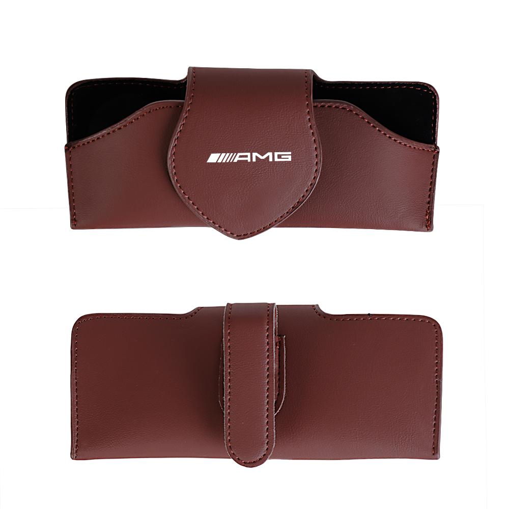 Car Sun Visor Sunglasses Clip Storage Holder Auto Interior Accessories For Mercedes Benz W204 W205 W212 W213 W221 W177 W246 GLA