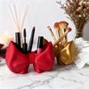 Cute Bow Toothbrush Holder Makeup Brush Organizer Bow Shaped Brush Stand Comb Pen Pencil Container for Bathroom Vanity Countertop