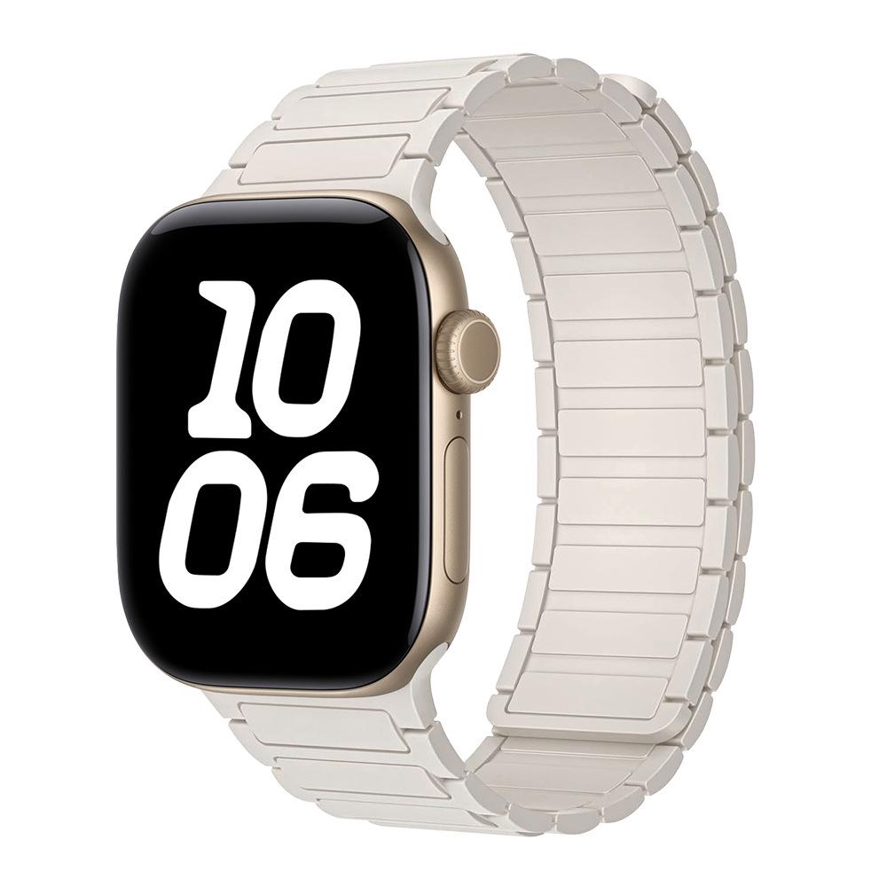 Силиконовый магнитный ремешок для часов Apple Watch Серии 1-11, Ultra 1-3, SE3