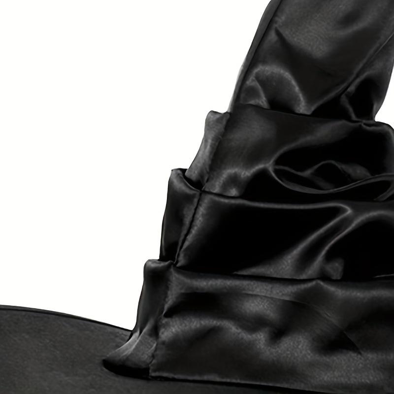 Винтажная шляпа ведьмы на Хэллоуин для женщин, шляпа ведьмы для взрослых, реквизит для костюма для косплея на Хэллоуин, украшение, черная шляпа волшебника, складные шляпы ведьмы