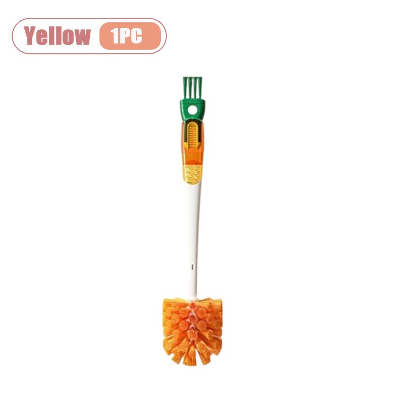 1-8PCS Multifunctional 5-in-1 Long Handle Bottle Brush for Cleaning Thermos Baby Bottle Nipples Straw Cup Cleaner Cleaning Tools