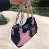 Модная сумка-тоут Underarm Harajuku Star Denim Bag Y2K Vintage Shoulder Bag Chain Ladies Bags Zip Wallets Handbags Women