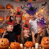 Spider Halloween Witch Hat Headband Sequin Cone Hat Hair Hoop Halloween Party Hair Band  Kids