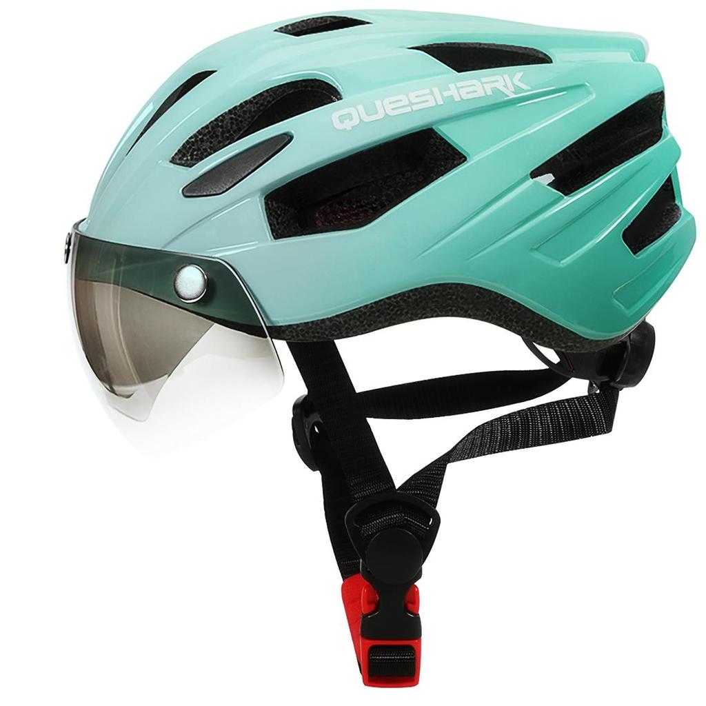 Queshark Велосипедный шлем MTB Шоссейный велосипедный шлем Мотоциклетная защитная крышка со съемной линзой