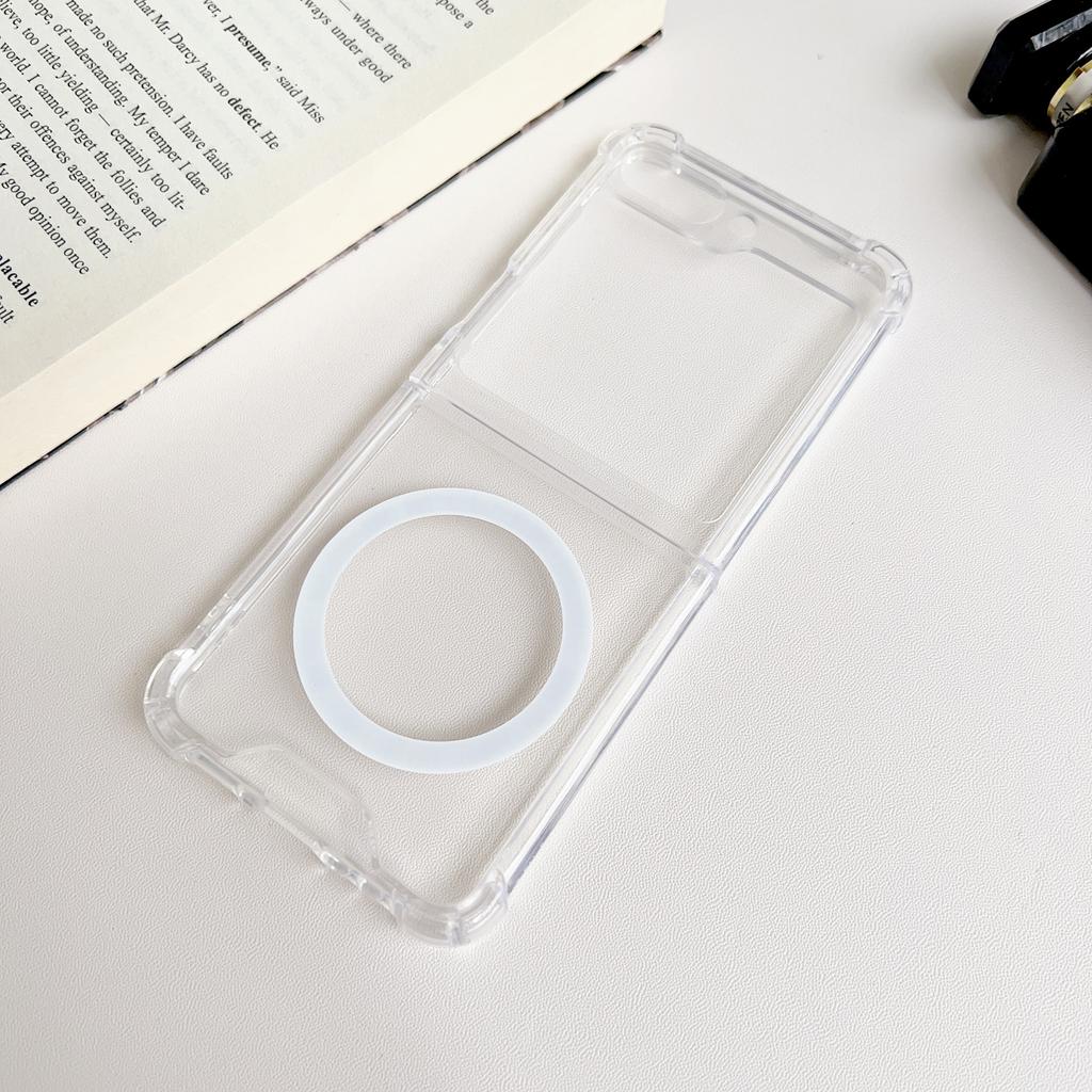 Чехол для Samsung Galaxy Z Flip6 5G/Z Flip5 5G, совместимый с MagSafe, из ТПУ+ПК, чехол для телефона