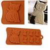 Silicone Molds 3D Cute Cat Kitten Fondant Soap Gumpaste Chocolate Kitchen Pastry Baking Accessories
