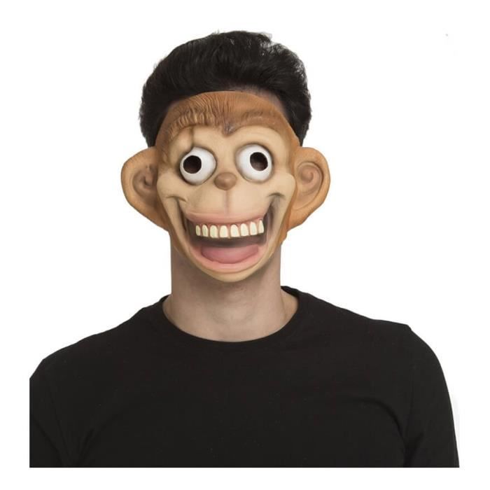 Masque De Singe Risueño - DisfraZZes - Taille Unique - Multicolore