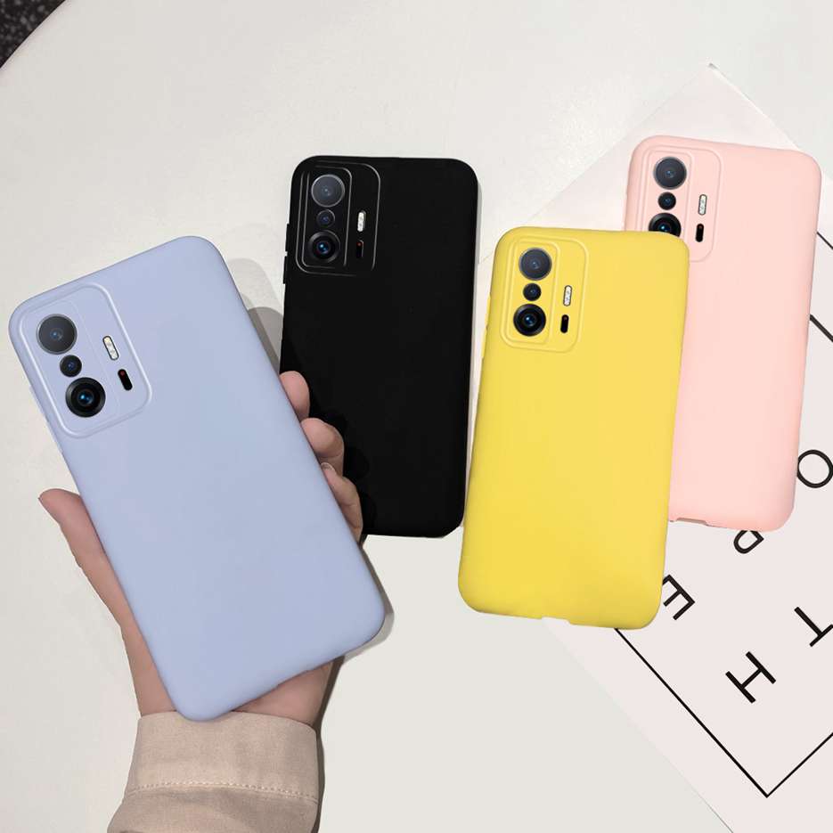 Для Xiaomi 11T Чехол Xiaomi 11T Pro Чехол Мягкий Силикон Конфетный Цвет Задняя Крышка Телефона Для Xiaomi 11 T Pro 11TPro Чехлы Fundas Capa