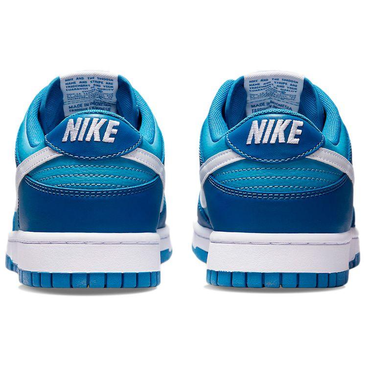 Nike Dunk Low Dark Marina Blue Мужские кроссовки белые голландско-синие DJ6188-400