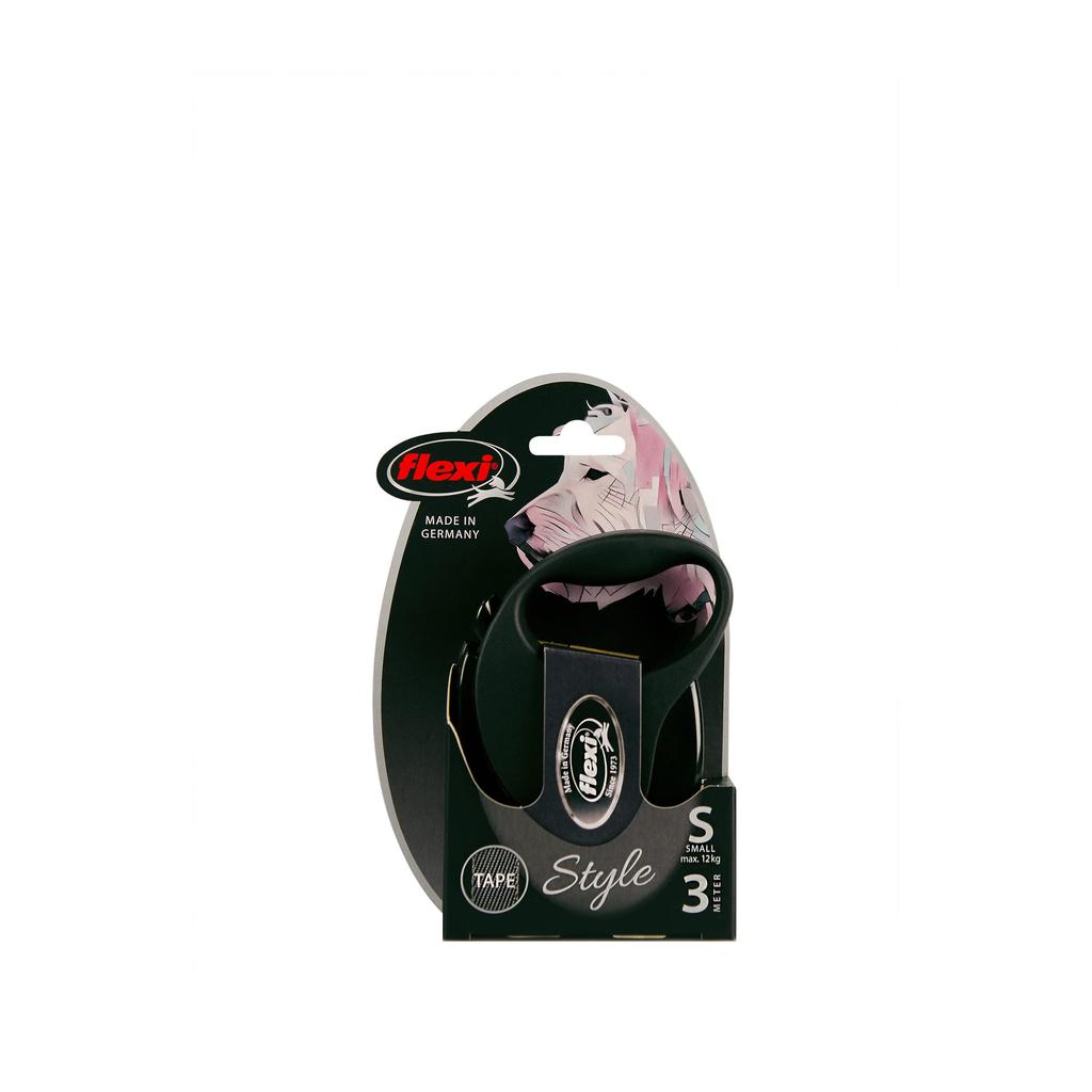 Flexi Style Tape S 3m Black (Under 15kg) [Dog Leash]