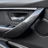 4x Carbon Fiber Style Interior Door Handle Cover Trim For BMW F30 320i 328i F34